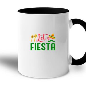Lets Fiesta Red Green Decoration Gift For Human Accent Mug - Seseable