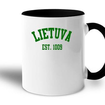 Lietuva Est 1009 Lithuania Strong Apparel Accent Mug | Mazezy