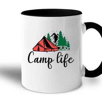 Life Of Travel Lovers Is Great Camp Life To Explore Accent Mug - Seseable