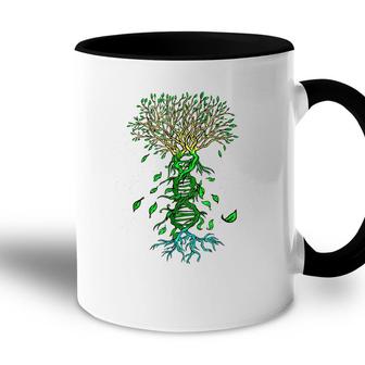 Life Tree Dna Earth Day Cool Nature Lover Environmentalist Accent Mug - Seseable