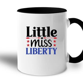 Little Miss Liberty July Independence Day Red Start 2022 Accent Mug - Seseable