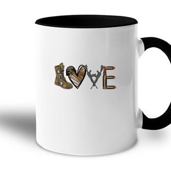 Love My Hero Dad Military Father Gift Accent Mug - Seseable