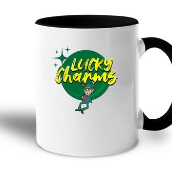 Lucky Charms Leprechaun St Patricks Day Accent Mug | Mazezy