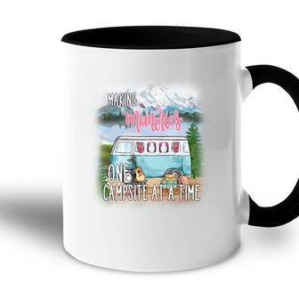 Making Memories One Campsite At The Time Camp Life Design Accent Mug - Seseable