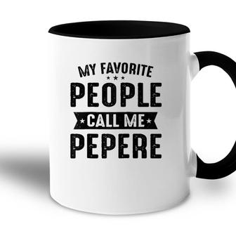 Mens My Favorite People Call Me Pepere Best Pepere Gifts Raglan Baseball Tee Accent Mug - Seseable