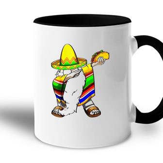 Mexican Dabbing Gnome Cinco De Mayo Poncho Sombrero Taco Accent Mug - Seseable