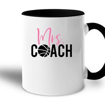 Mrs Basketball Coach For Basketball Coach Wife Accent Mug | Mazezy