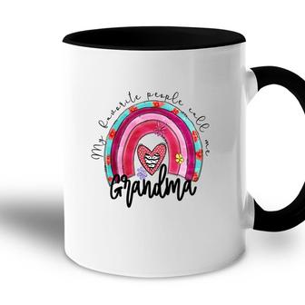 My Favorite People Call Me Grandma Idea New Accent Mug - Seseable