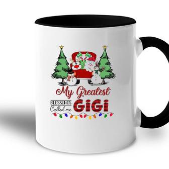 My Greatest Blessings Called Me Gigi Snowman Car Christmas Accent Mug - Seseable