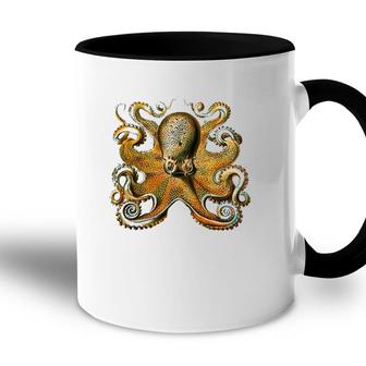 Octopus Illustration Ernst Haeckel Ocean Marine Biology Accent Mug | Mazezy
