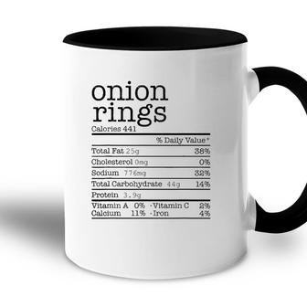 Onion Rings Nutrition Facts Funny Thanksgiving Christmas Accent Mug - Seseable