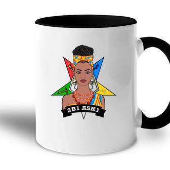 Order Of The Eastern Star Oes 2B1 Ask1 Fatal Diva Freemason Accent Mug | Mazezy