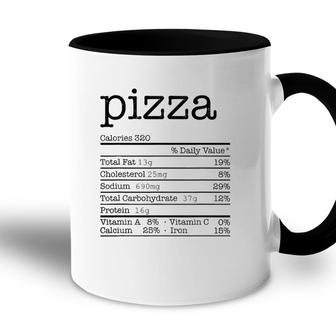 Pizza Nutrition Facts Funny For Thanksgiving Christmas Food Accent Mug - Seseable