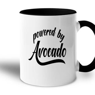 Powered By Avocado Avocado Funny Accent Mug - Seseable