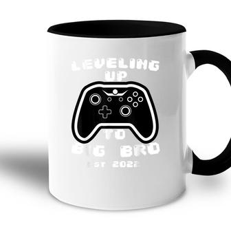 Promoted To Big Brother 2022 Funny Big Bro Leveling Up Men Accent Mug - Seseable
