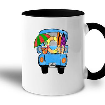 Ready To A Funny Vacation To The Sea Retro Summer Beach Accent Mug - Seseable
