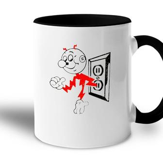 Reddy Kilowatt Outlet Cartoon Character Accent Mug | Mazezy
