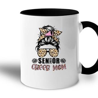 Senior 2022 Cheer Mom Cheerleader Parent Class Of 2022 Accent Mug - Seseable