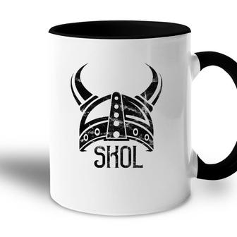 Skol Viking Warrior Helmet Drinking Tee Accent Mug | Mazezy