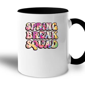 Spring Break Squad Beach Colorful Tie Dye Spring Break 2022 Gift Accent Mug | Mazezy