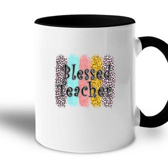 Students Are Happy If They Are Blessed By The Teacher In Each Exam Accent Mug - Seseable