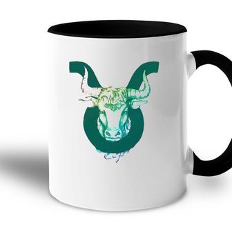 Taurus Watercolor Zodiac Gift Accent Mug | Mazezy