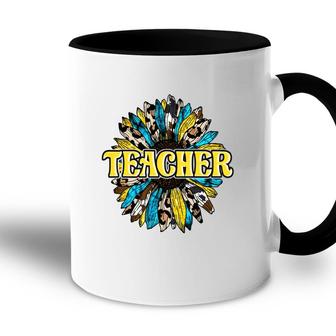 Teacher Sunflower Special Gift For Teacher Accent Mug - Seseable