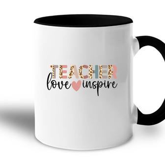 Teachers Are Inspirational People Because They Love Their Jobs Accent Mug - Seseable