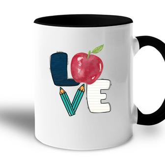 Teachers Have Love For Students And Useful Knowledge Accent Mug - Seseable