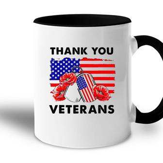 Thank You Veterans Poppy Flower Veteran Day 2022 Trend Accent Mug - Seseable