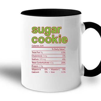 Thanksgiving Sugar Cookie Nutrition Facts Funny Christmas Accent Mug - Seseable