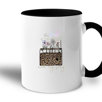 The Lord Of My Strength And My Song Flower And Leopard Christian Style Accent Mug - Seseable