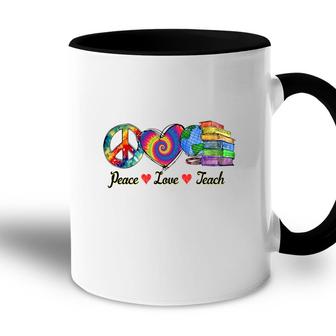 The Teacher Is A Synthesis Of All The Elements Of Love And Peace Teach Accent Mug - Seseable