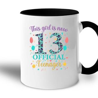 This Girl Is Now 13 Official Nager Happy 13Th Birthday Accent Mug - Seseable