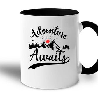 Travel Lover Believe That Adventure Awaits Them To Explore Accent Mug - Seseable