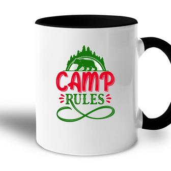 Travel Lover Makes Camp Rules For Them In The Exploration Accent Mug - Seseable