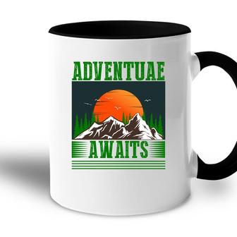 Travel Lover Think That Adventure Awaits Them To Explore Accent Mug - Seseable