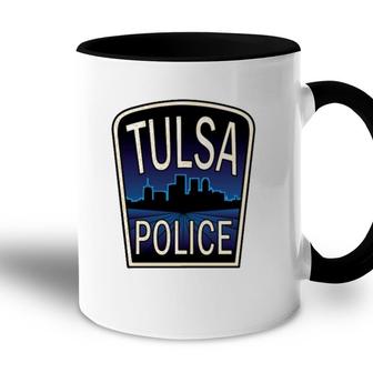 Tulsa Police Department Skyline Gift Accent Mug | Mazezy