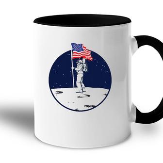 Us Flag Astronaut Independence Day 4Th Of July Party Accent Mug - Seseable