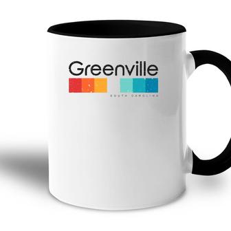 Vintage Greenville Sc South Carolina Usa Retro Design Accent Mug | Mazezy