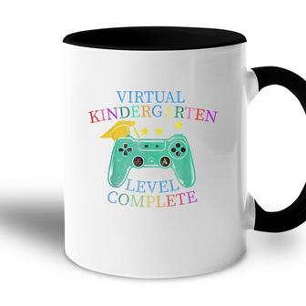 Virtual Kindergarten Graduation Level Complete Video Gamer Accent Mug - Seseable