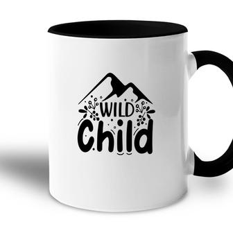 Wild Child Mountain Flower Baby Gift Accent Mug - Seseable