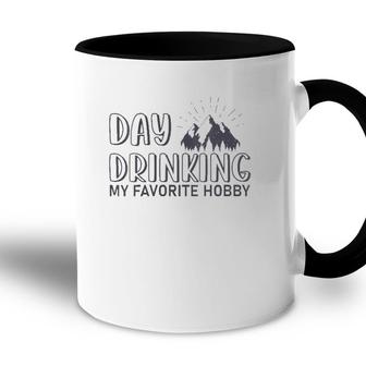 Womens Day Drinking My Favorite Hobby Apparel For Life V-Neck Accent Mug | Mazezy