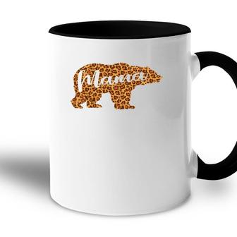 Womens Mama Bear Mom Life - Leopard Print Top Top Outfit Gift Accent Mug | Mazezy