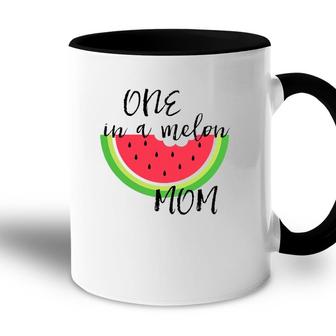 Womens One In A Melon Mom Matching Birthday Gift Sets Parents Women Accent Mug | Mazezy