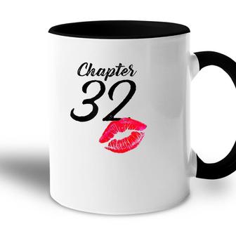 Womens Women 32Nd Birthday Lips Chapter 32 Years Old 1989 Ver2 Accent Mug - Seseable
