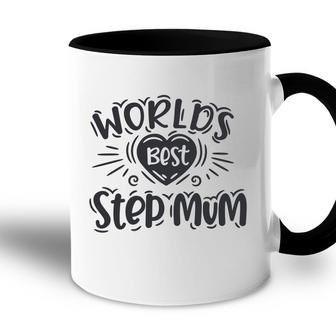 Worlds Best Step Mum Happy Mothers Day Gifts Stepmom Accent Mug - Seseable