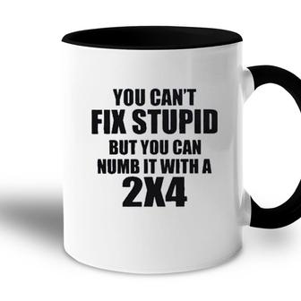 You Cant Fix Stupid New Letters Accent Mug - Seseable