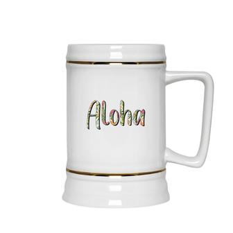Aloho Welcome Summer Coming To You Ceramic Beer Stein - Seseable
