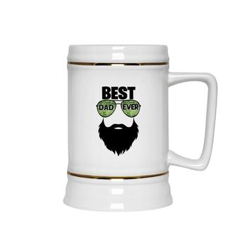 Best Dad Ever Black Beard Special Gift For Dad Fathers Day Ceramic Beer Stein - Seseable